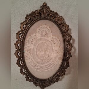 Brass Italian Frame - Oval and very ornate 2/2